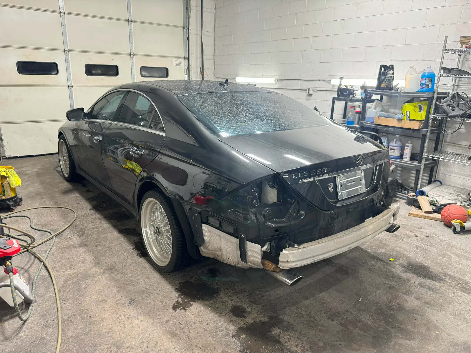 Auto body repair project inside Igor’s Auto Repair and Detailing