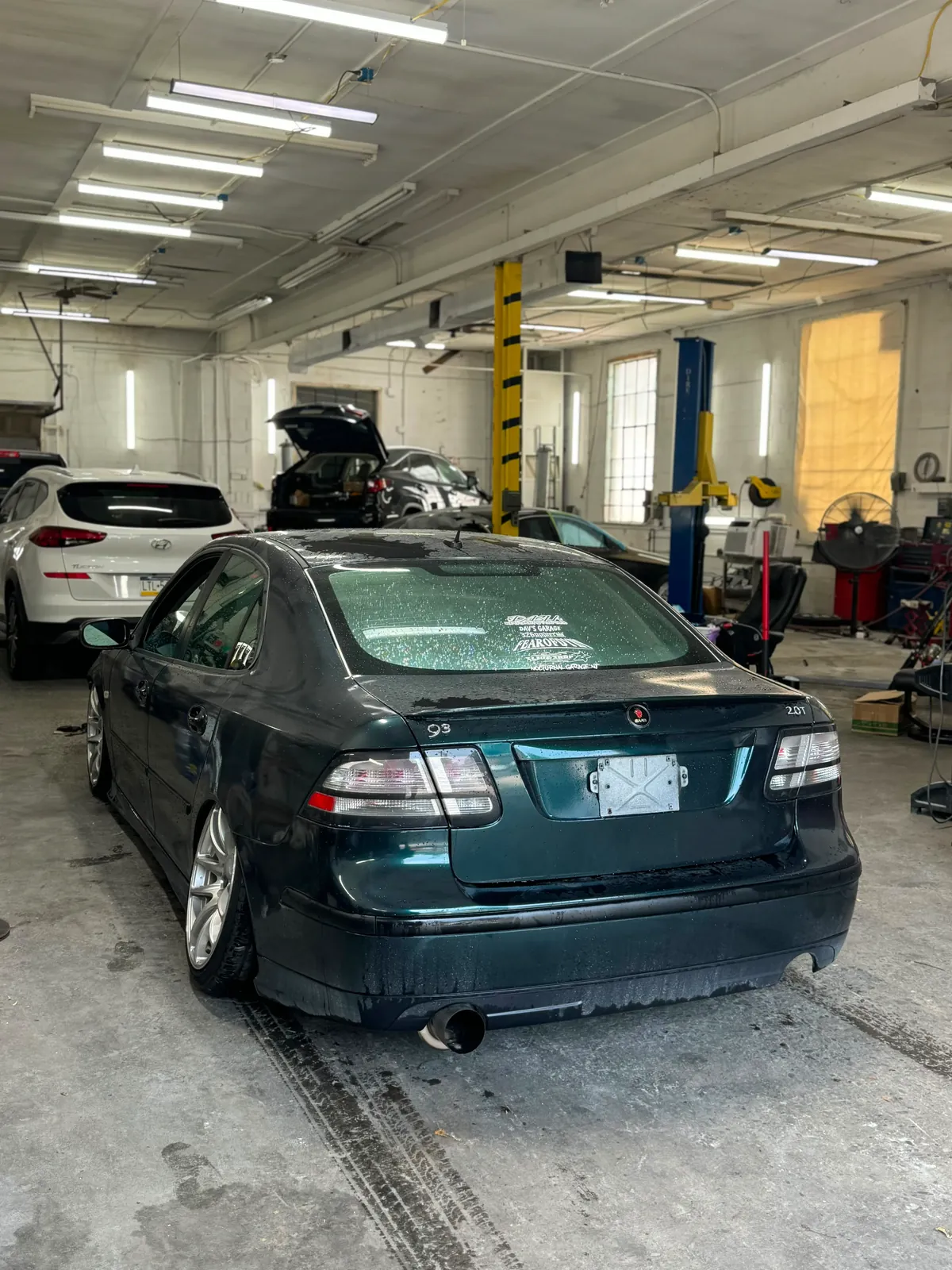 Vehicle undergoing repair work at Igor’s